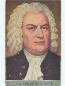 Pre-Linen Famous German Composer JOHANN SEBASTIAN BACH AC4539