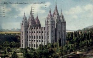 The Great Mormon Temple - Salt Lake City, Utah UT  