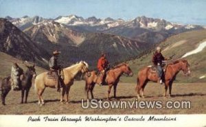 Pack Train - Cascade Mountains, Washington WA  