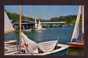 MO North Boat Dock Lake Jacomo  MISSOURI POSTCARD PC