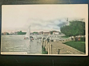 Vintage Postcard 1907 Getting Under Way Pleasure Bay Long Branch New Jersey