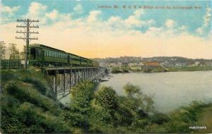 Bridge C-1910 Railroad Lewiston Maine MC Railroad Androggin River Leighton 3551