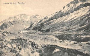 Argentina,  INCA BRIDGE CORDILLERA   Puente Del Inca   VINTAGE B&W Postcard