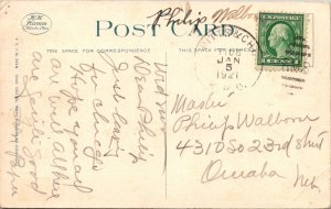 The Brumback Library, Van Wert OH c1921 Vintage Postcard B79