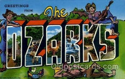 Ozarks, USA Large Letter USA Town Unused 