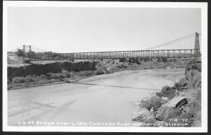 US 89 Bridge over Little Colorado River Cameron Arizona RPPC Unused c1940s