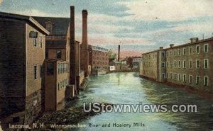 Winnepesaukee River & Hosiery Mills - Laconia, New Hampshire NH  