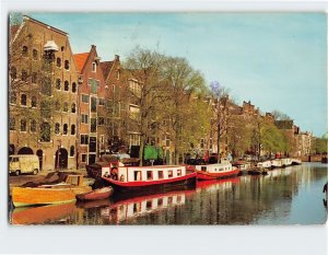 Postcard Old Warehouses on the Brewerscanal, Amsterdam, Netherlands