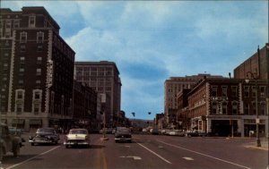 Chattanooga Tennessee TN Broad Street Scene Classic Cars Vintage Postcard