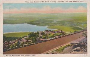 Oklahoma Lawton Wichita Mountains View From Summit Of Mt Scott 1953 Curteich