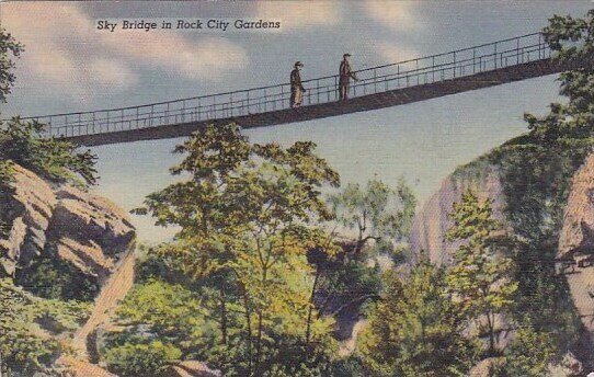 Sky Bridge In Rock City Gardens Chattanooga Tennessee 1988