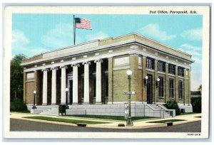 c1930's Post Office Building Street View Paragould Arkansas AR Vintage Postcard