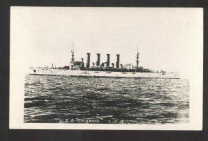 RPPC U.S. NAVY BATTLESHIP USS COLORADO WWII VINTAGE REAL PHOTO POSTCARD