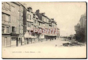 Postcard Old Honfleur Old Houses