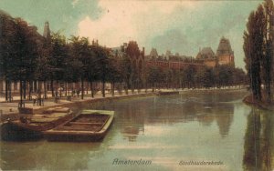 Netherlands Amsterdam Stadhouderskade Vintage Postcard 07.56