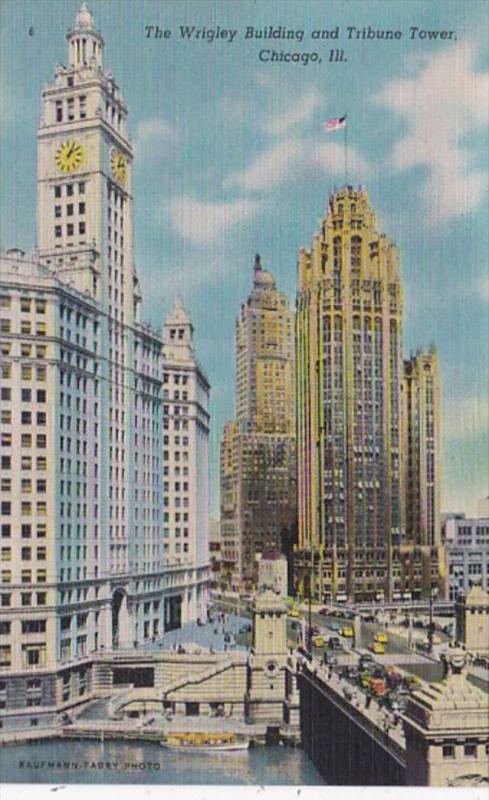 Illinois Chicago The Wrigley Building and Tribune Tower