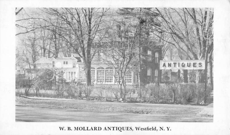 Westfield New York Mollard Antiques Street View Antique Postcard K42904
