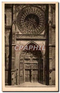 Postcard Old Nurnberg Portal und an der Rosette Lorenzkirche