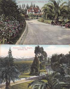 (2 cards) Residence of A. K. Smiley - Smiley Heights, Redlands, CA California