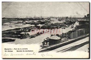 Old Postcard Marseille Joliette Gate Yacht