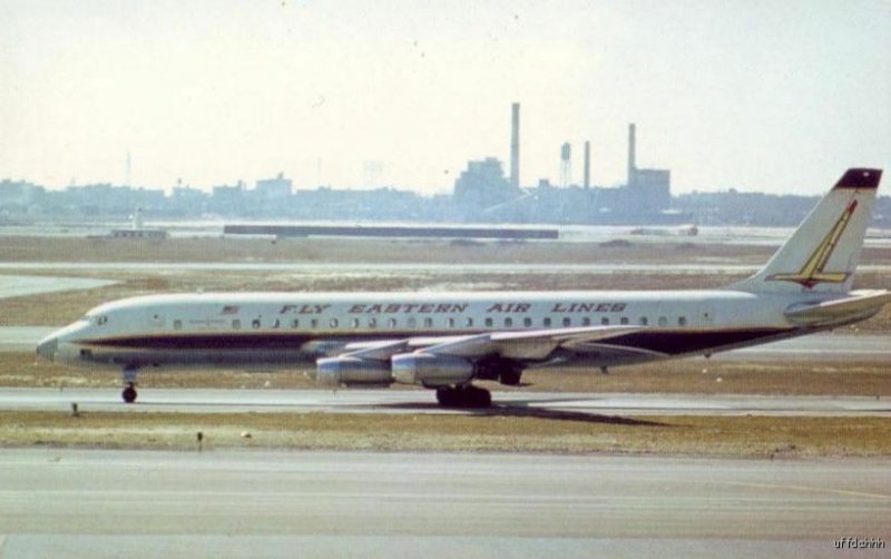 BILL THOMPSON PHOTO EASTERN AIRLINES DOUGLAS DC8-21