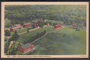 Virginia - Aerial View of Sweet Briar College and Campus - LINEN