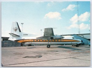 Airplane Postcard Air Executive Norway Busy Bee Airlines AS Fokker F-27 FB1