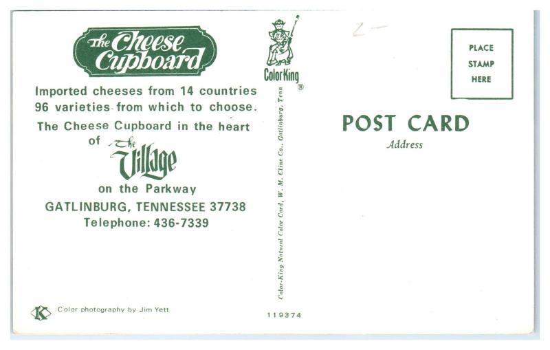 1950s/60s The Cheese Cupboard, Gatlinburg, TN Postcard