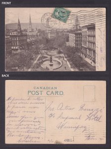 Vintage Postcard CANADA Montreal Victoria Square