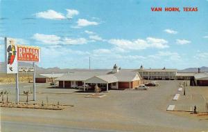 Van Horn Texas Ramada Inn Vintage Postcard J46904 