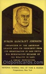 Bryron Bancroft Johnson Baseball Hall of Fame Card, Unused 