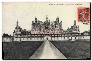 Old Postcard Chateau de Chambord Facade Meridionale