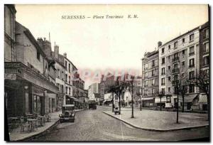 Old Postcard Suresnes Place Trarieux