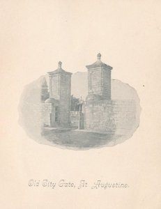St Augustine FL, Florida - Souvenir Christmas Folder - Circa 1900