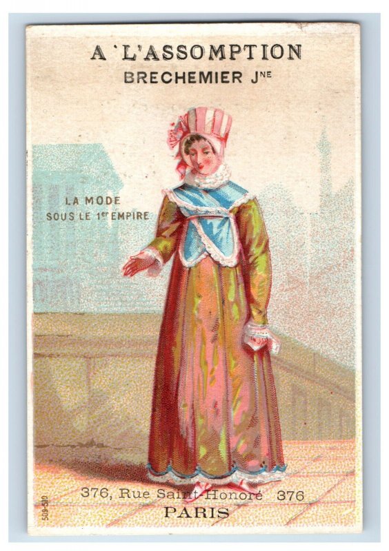 1880s A. L'assomption Paris Department Store Lovely Lady #3 F149