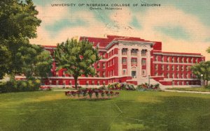 Vintage Postcard 1946 University Of Nebraska College Of Medicine Omaha Nebraska