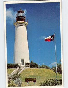 Postcard Lighthouse Port Isabel Texas USA