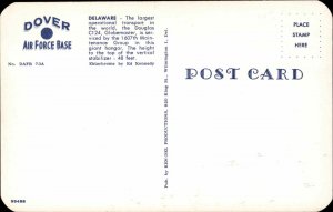 Dover Air Force Base DE Douglas C124 Globemaster Airplane Plane Vintage Postcard