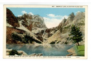 CO - Rocky Mountain National Park. Emerald Lake, Hallett & Flat Top Mtns