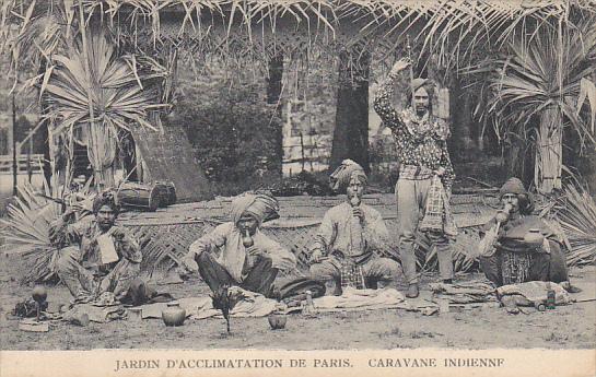 Snake Charmers Jardin D'Acclimation De Paris Caravane Indienne Hagenbeck Circ...