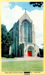 Pennsylvania Allentown Gideon Egner Memorial Chapel Dexter Press