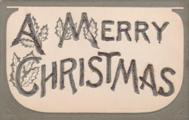 Christmas Embossed Letters