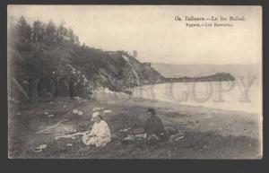 115058 Russia Lake BAIKAL Buryats people Vintage postcard