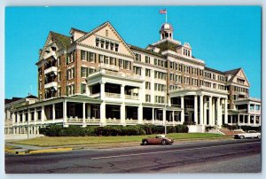 c1960 Spring Lake New Jersey NJ Postcard Essex Sussex Hotel Building Entrance