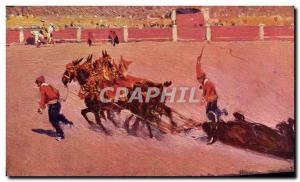 VINTAGE POSTCARD Bullfight BullÂ 