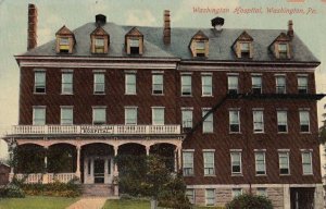 Postcard Washington Hospital Washington PA 1911