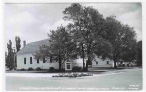 Christian Reformed Church & Parsonage Sibley Iowa 1950c RPPC real photo postcard