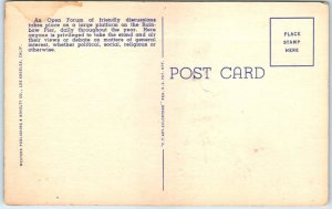 Postcard - The Spit and Argue Club, and Rainbow Pier - Long Beach, California