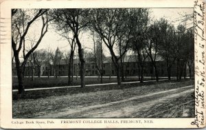 Vtg 1908 Fremont College Halls Fremont Nebraska NE Postcard