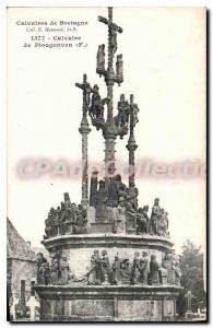 Postcard Old Calvary Calvary of Brittany Plougonven